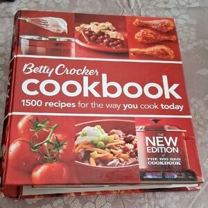 Betty Crocker Cookbook with Red Cover